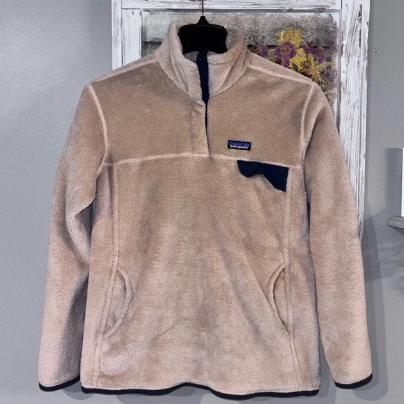 Patagonia Women's Re-Tool Snap-T Deep Pile Fleece Pullover Pink Size XL - Picture 3 of 9